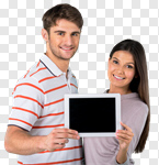 Сlipart tablet handsome date honeymoon fun photo cut out BillionPhotos