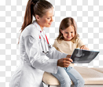 Сlipart doctor patient child two white photo cut out BillionPhotos