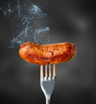 Сlipart sausage grill fork background black   BillionPhotos