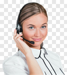 Сlipart Customer Service Representative Telephone Women Receptionist On The Phone photo cut out BillionPhotos