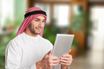 Сlipart man arab business arabian laptop   BillionPhotos