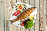 Сlipart mackerel dish fish food white   BillionPhotos