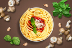 Сlipart pasta chicken cream parsley fettuccine   BillionPhotos