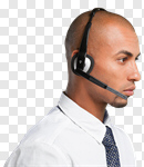 Сlipart Customer Service Representative Service Support Headset Men photo cut out BillionPhotos