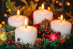 Сlipart Christmas Candle Advent Wreath Holiday photo  BillionPhotos