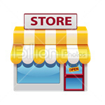 Сlipart Corner Store Store Shop Small Shop Small Business vector icon cut out BillionPhotos