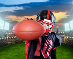 Сlipart Football Player American Football Catching Athlete Running   BillionPhotos