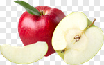 Сlipart Apple Fruit Red Leaf Isolated photo cut out BillionPhotos