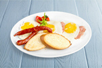 Сlipart breakfast egg toast bacon white   BillionPhotos