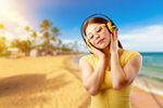 Сlipart music yellow woman summer happy   BillionPhotos