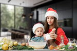 Сlipart holiday new year happy christmas kitchen   BillionPhotos