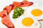 Сlipart Eggs Bacon Breakfast Plate Isolated photo  BillionPhotos