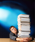 Сlipart Emotional Stress Stack Red Tape Paper Paperwork   BillionPhotos