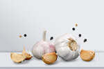 Сlipart garlic flying clove white background   BillionPhotos