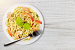 Сlipart pasta pesto shrimp plate white   BillionPhotos