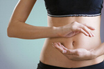 Сlipart stomach happy woman belly touching   BillionPhotos