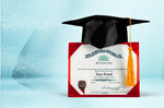 Сlipart Diploma Graduation Mortar Board Cap Red   BillionPhotos