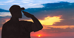 Сlipart Silhouette of a soldier saluting during sunset soldier vision troops dream   BillionPhotos