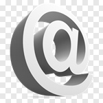 Сlipart E-Mail Marketing Internet Web Page 'at' Symbol 3d cut out BillionPhotos