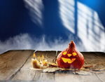 Сlipart halloween background pumpkin dark table   BillionPhotos