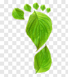 Сlipart Environment Green Environmental Conservation Leaf Footprint 3d cut out BillionPhotos