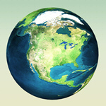 Сlipart Earth World Map Planet Map USA   BillionPhotos