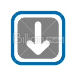 Сlipart downloading download arrow down download box inbox vector icon cut out BillionPhotos