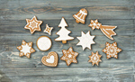 Сlipart baked biscuit christmas closeup collection   BillionPhotos