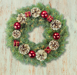 Сlipart mistletoe wreath background bow celebration   BillionPhotos