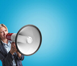 Сlipart speaker hand background business woman   BillionPhotos