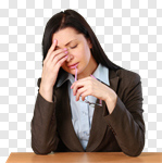 Сlipart Women Emotional Stress Depression Sadness Business photo cut out BillionPhotos