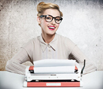 Сlipart woman journalist face literature glasses   BillionPhotos