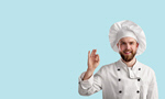 Сlipart chef man catering posing background   BillionPhotos