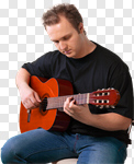 Сlipart Guitar Teenager Playing Musician Guitarist photo cut out BillionPhotos