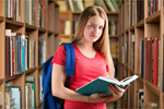 Сlipart Woman in library librarian attractive beautiful bible   BillionPhotos
