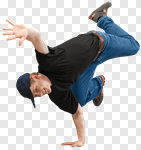 Сlipart Breakdancing Hip Hop Acrobat Handstand Men photo cut out BillionPhotos