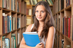 Сlipart Woman in library librarian attractive beautiful bible   BillionPhotos