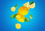 Сlipart lemon fly assortment background bright   BillionPhotos