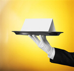 Сlipart Butler Wait Staff Glove White Tray   BillionPhotos