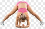 Сlipart yoga woman isolated stretch cut out photo cut out BillionPhotos