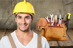 Сlipart portrait workman blue collar man handsome building materials   BillionPhotos