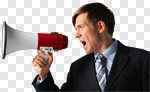 Сlipart Megaphone Listening Bullhorn Shouting Screaming photo cut out BillionPhotos