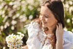 Сlipart child kid smell field background photo  BillionPhotos