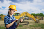 Сlipart construction clipboard female manager work   BillionPhotos