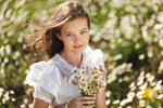 Сlipart child kid smell field background photo  BillionPhotos