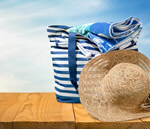 Сlipart Beach Bag Beach Bag Sun Hat Summer   BillionPhotos