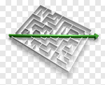 Сlipart Simplicity Maze Solution shortcut Strategy 3d cut out BillionPhotos