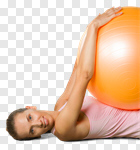Сlipart Exercising Pilates Women Fitness Ball Yoga photo cut out BillionPhotos