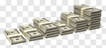 Сlipart Currency Stack Dollar Growth Making Money 3d cut out BillionPhotos