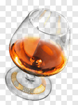 Сlipart cognac snifter splash glass closeup photo cut out BillionPhotos